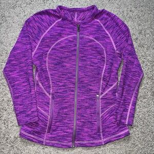 Lululemon Size 4 Define Jacket Full Zip‎ Pleated Scrunch Neck Purple